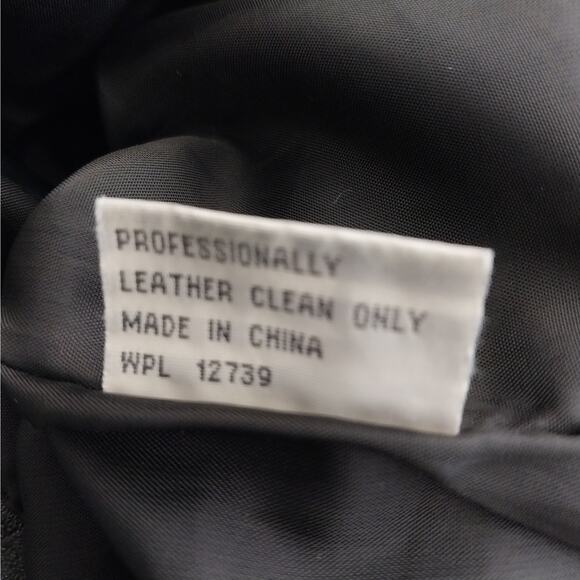 CHARLES KLEIN! SLEEK, CHIC BLACK GENUINE LEATHER TAILORED JACKET, COAT! SZ M - Picture 10 of 12